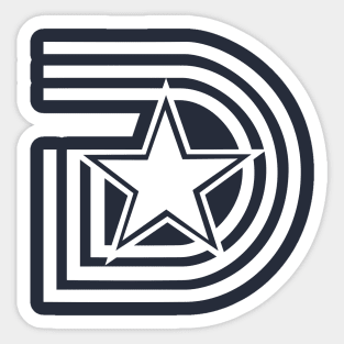 City of Dallas Cowboys White Sticker